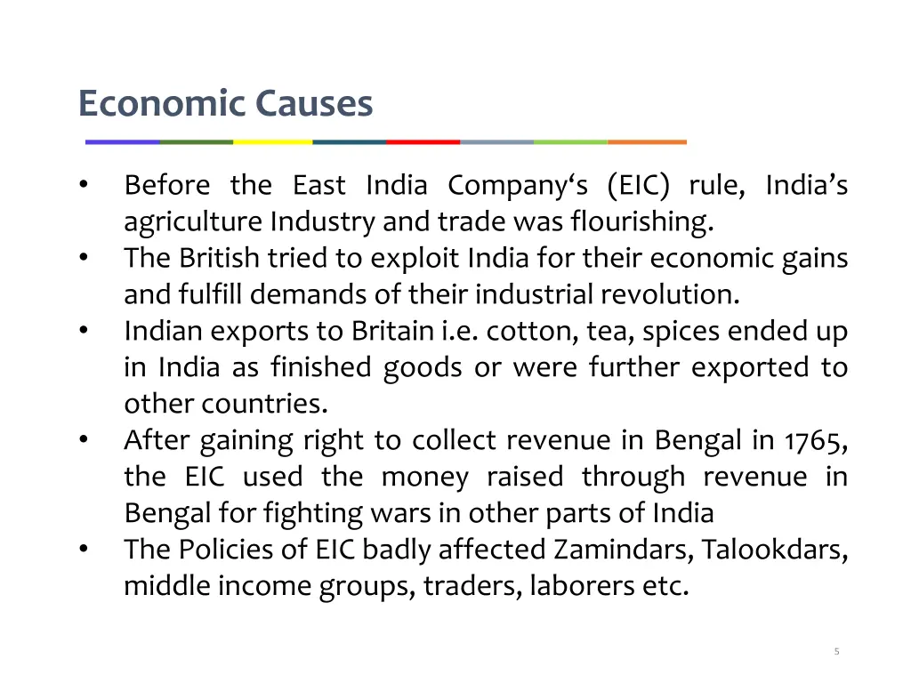 economic causes