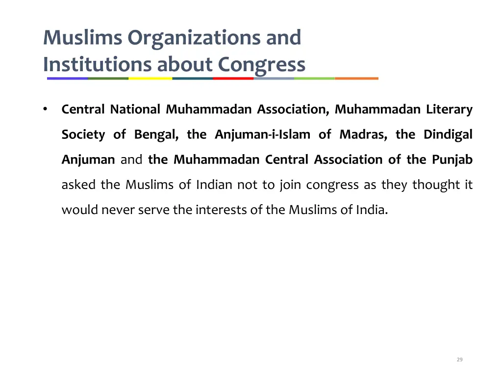 muslims organizations and institutions about