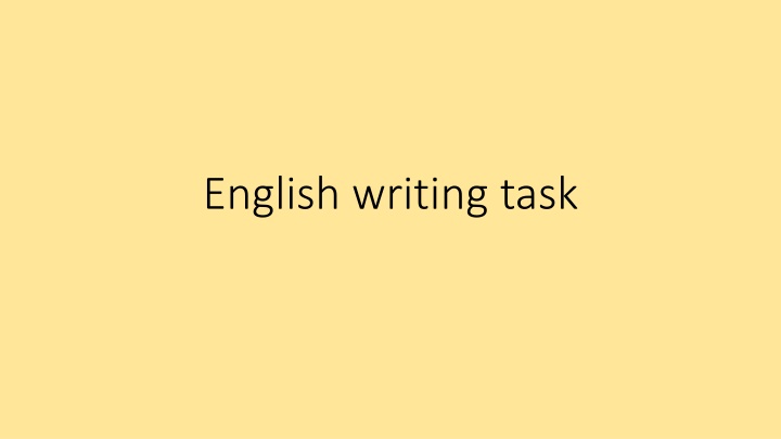 english writing task