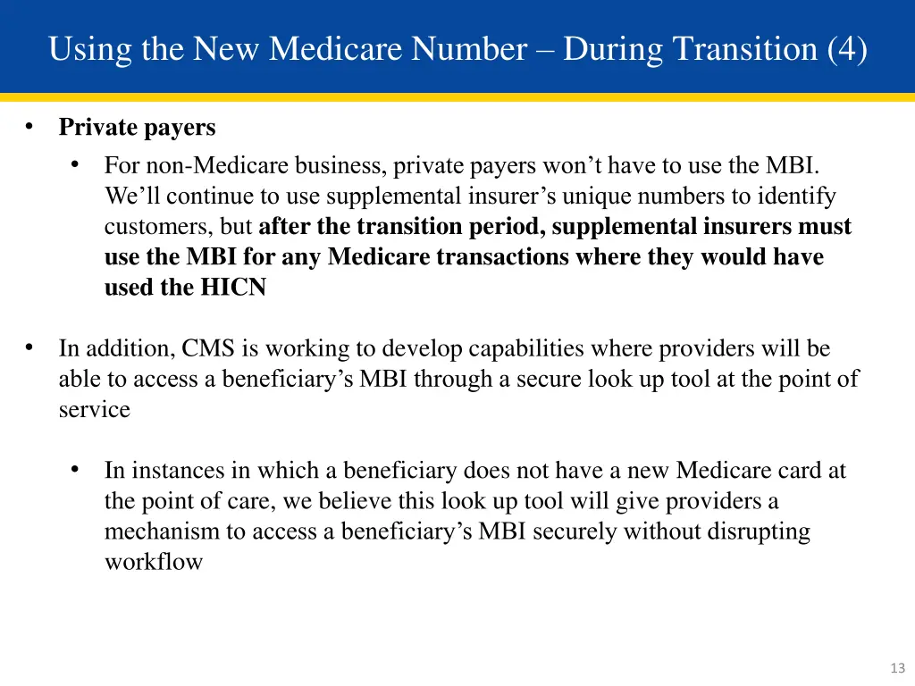 using the new medicare number during transition 4