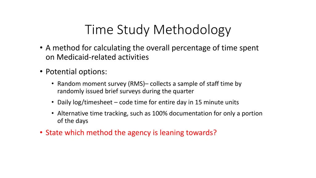 time study methodology
