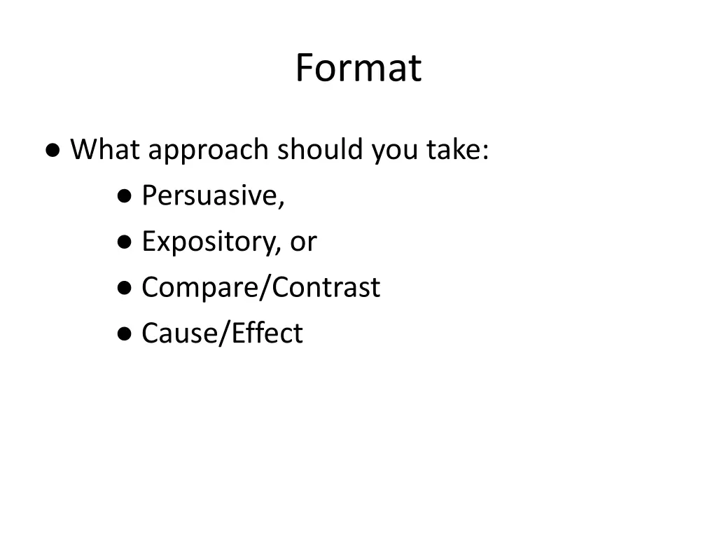 format