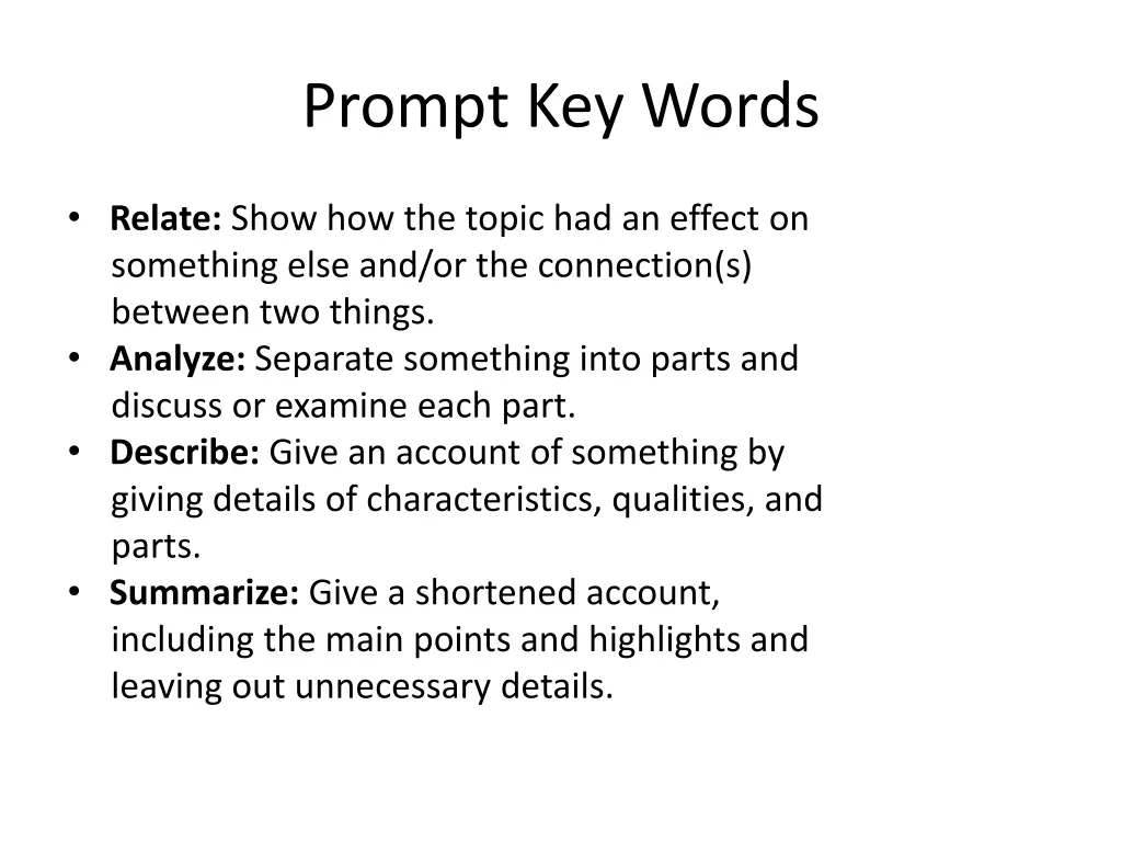 prompt key words 1