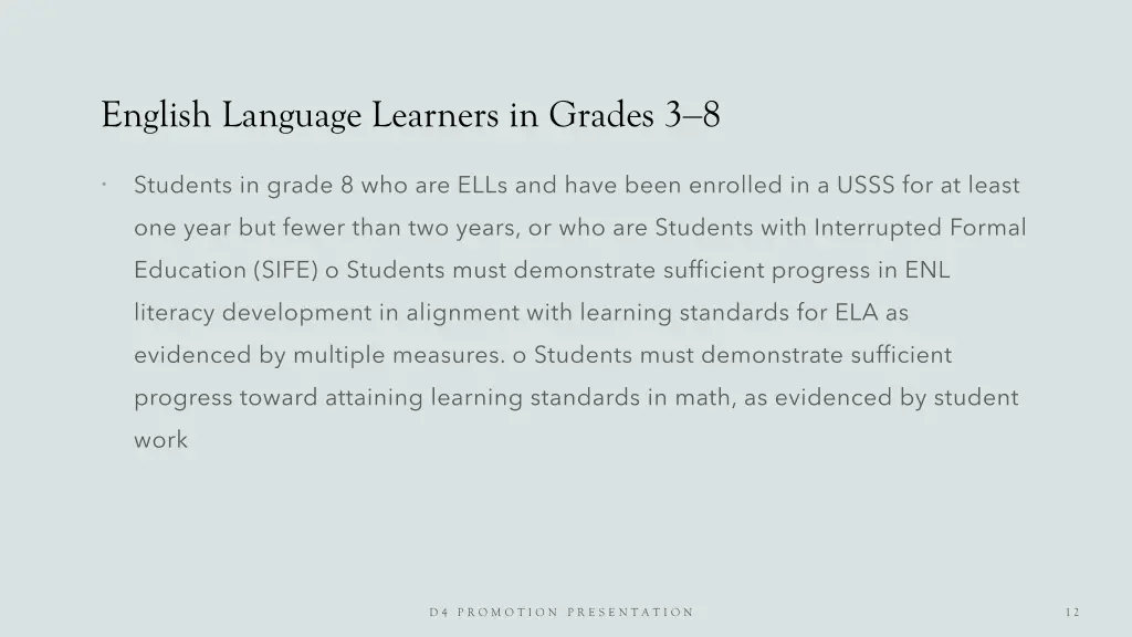 english language learners in grades 3 8 1