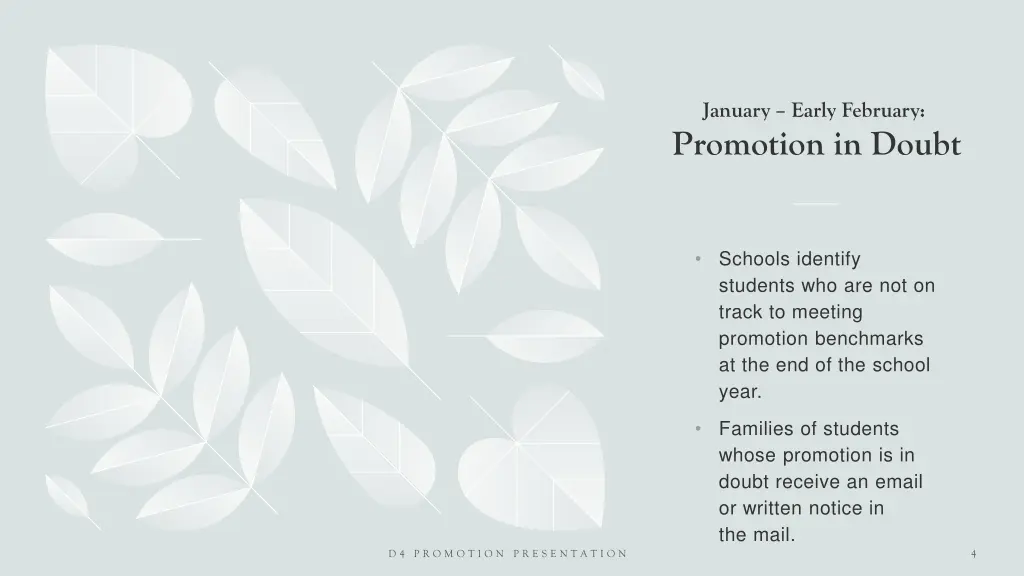 january early february promotion in doubt