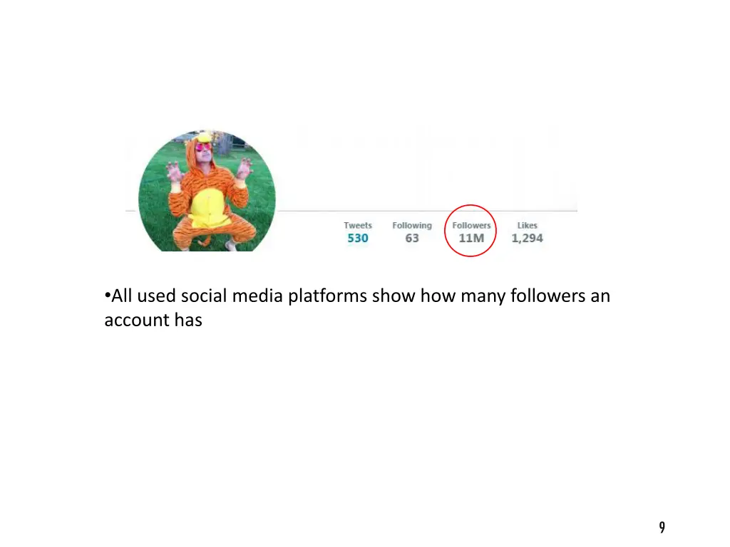 all used social media platforms show how many
