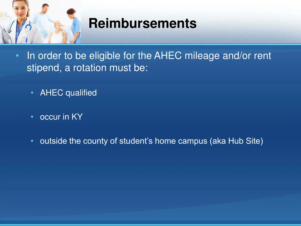 reimbursements
