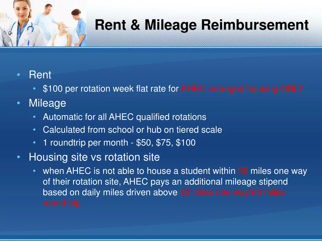rent mileage reimbursement