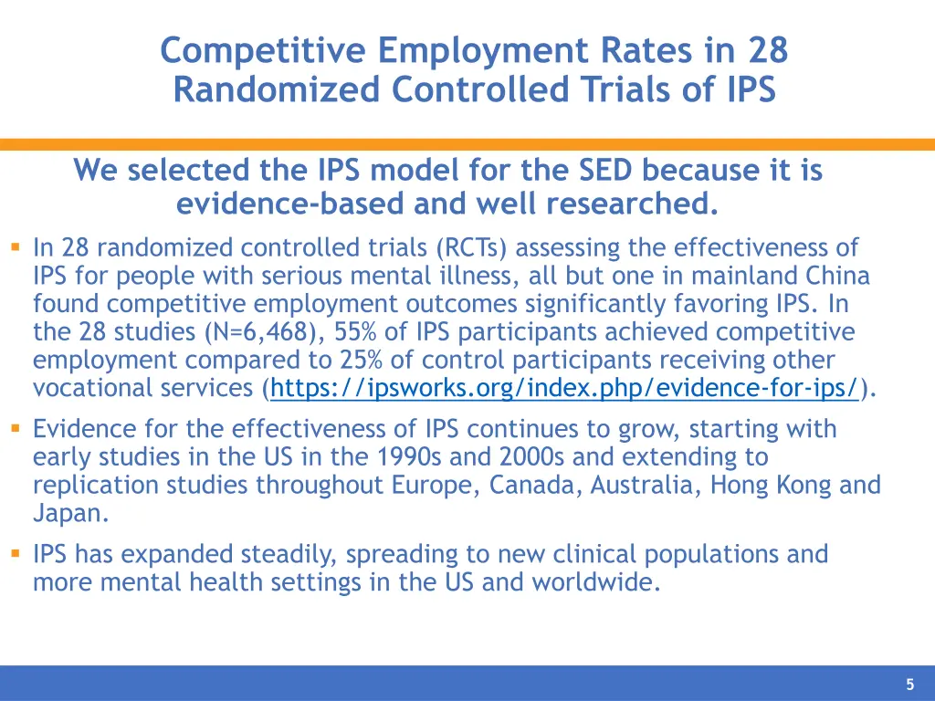 competitive employment rates in 28 randomized