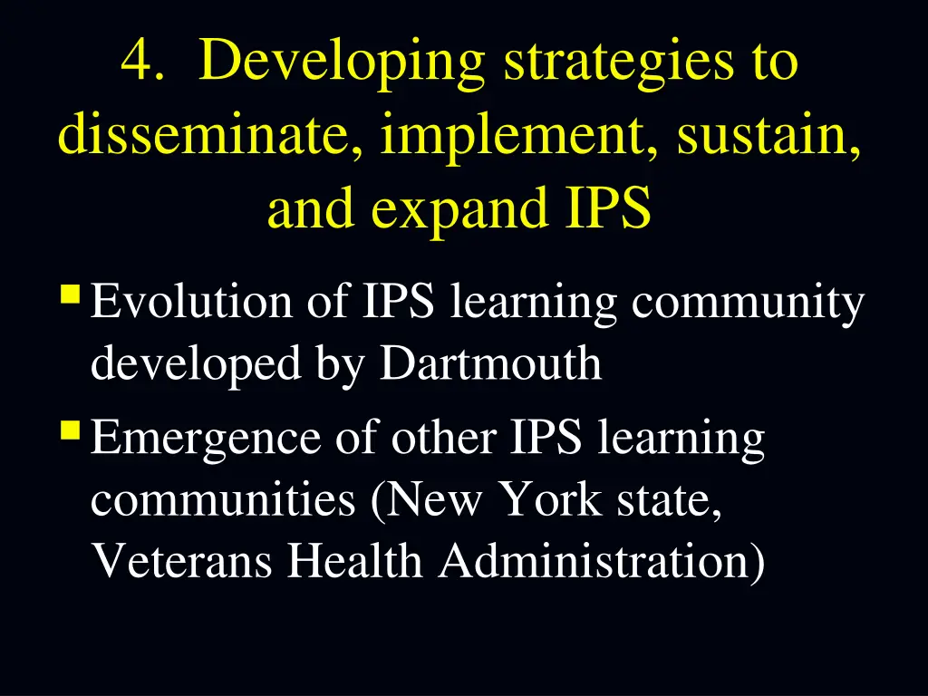 4 developing strategies to disseminate implement