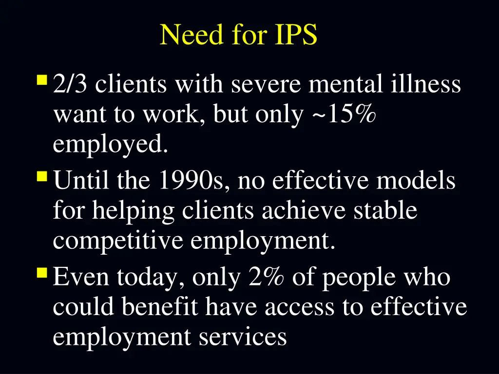 need for ips
