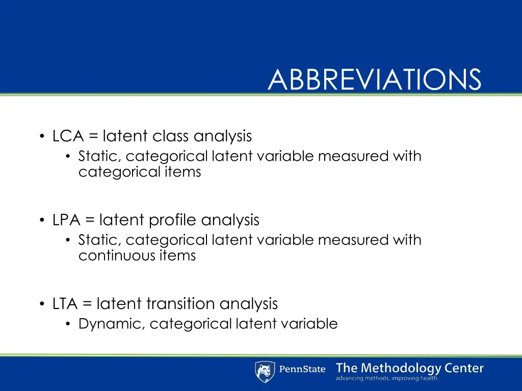 abbreviations