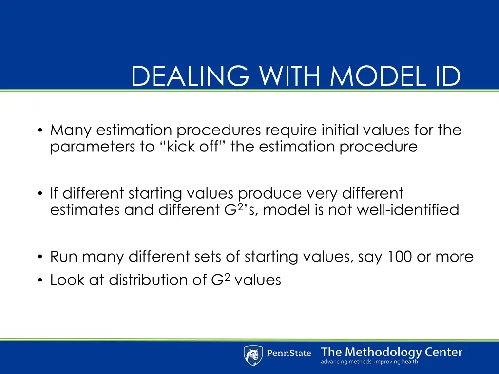 dealing with model id