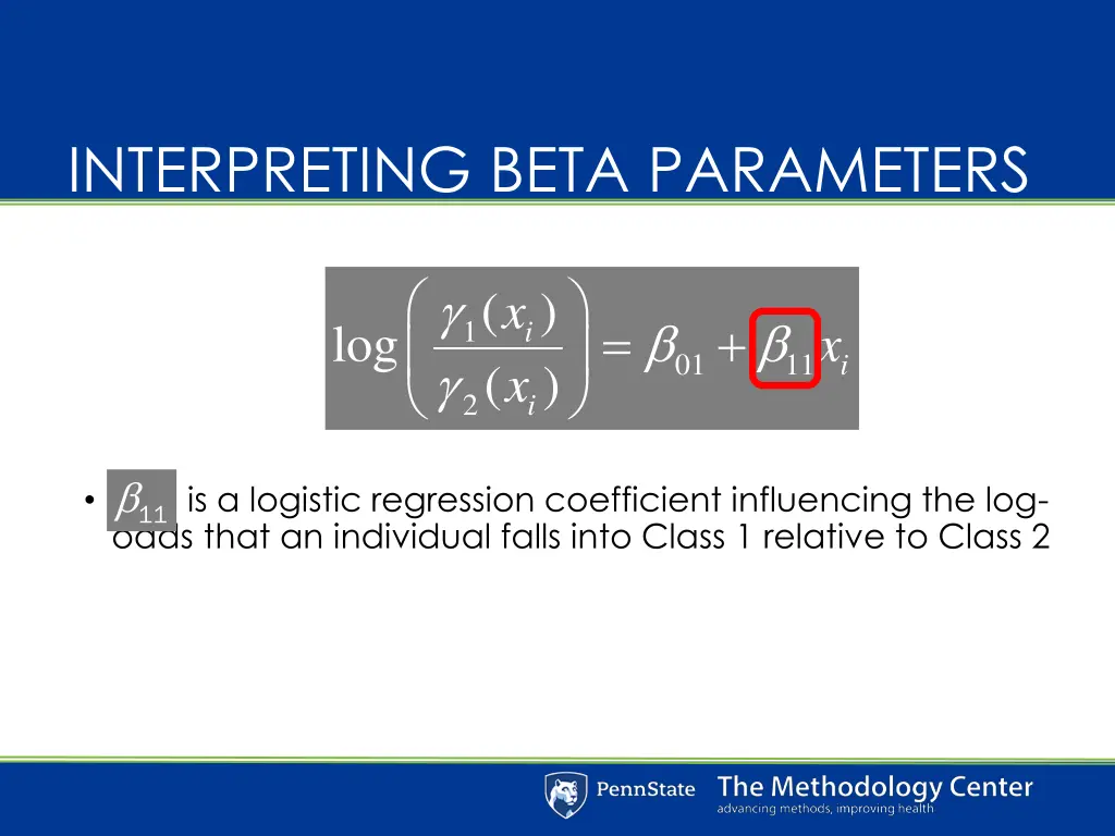interpreting beta parameters
