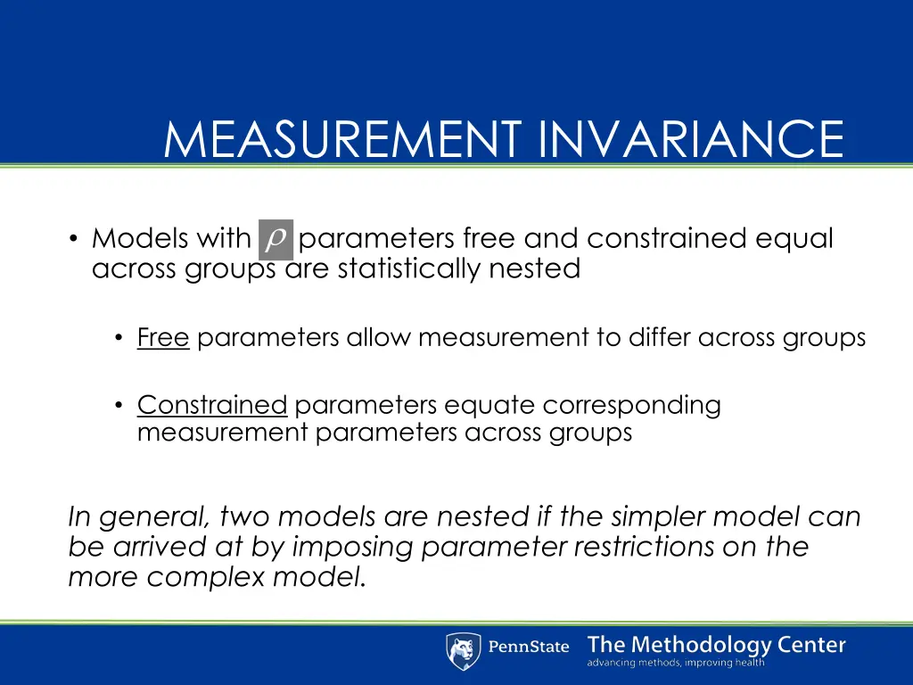 measurement invariance