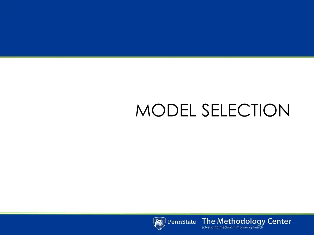 model selection