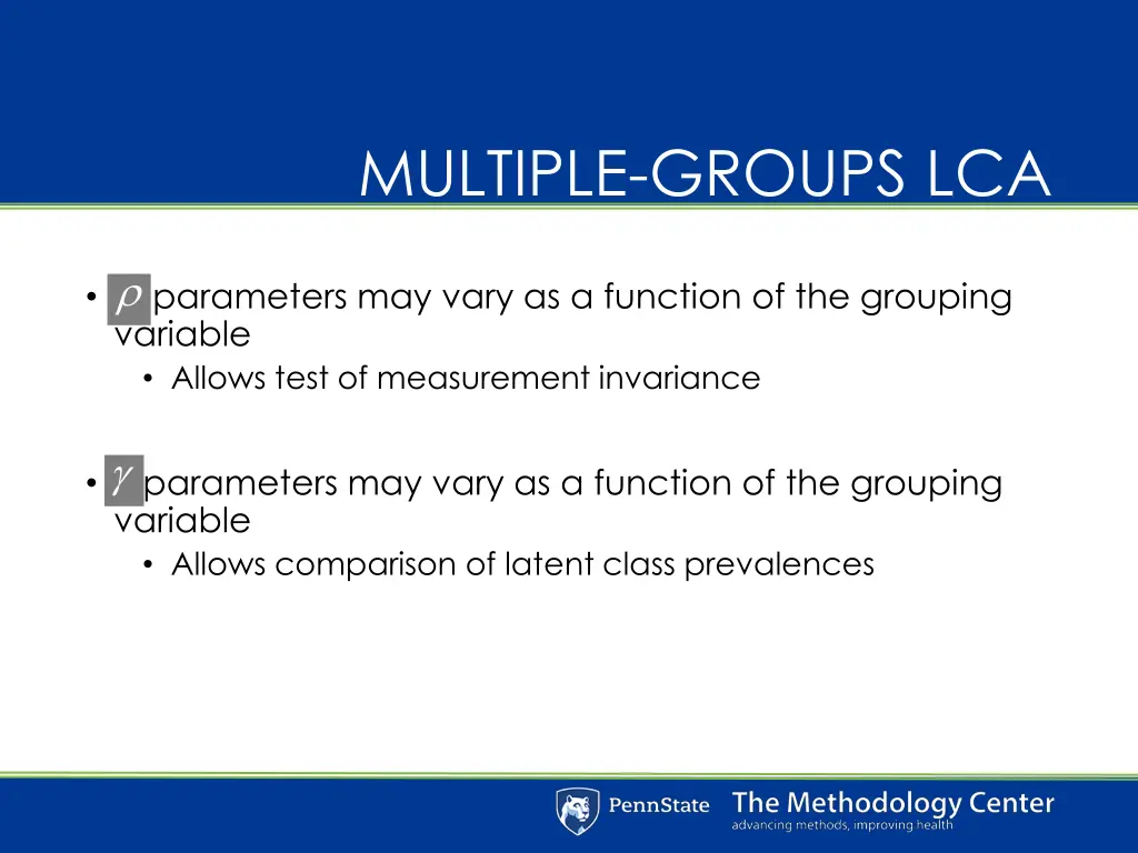 multiple groups lca 1