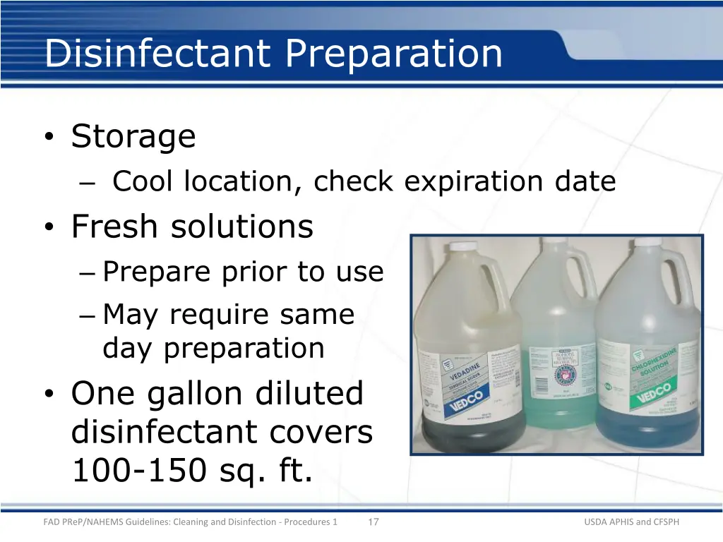disinfectant preparation