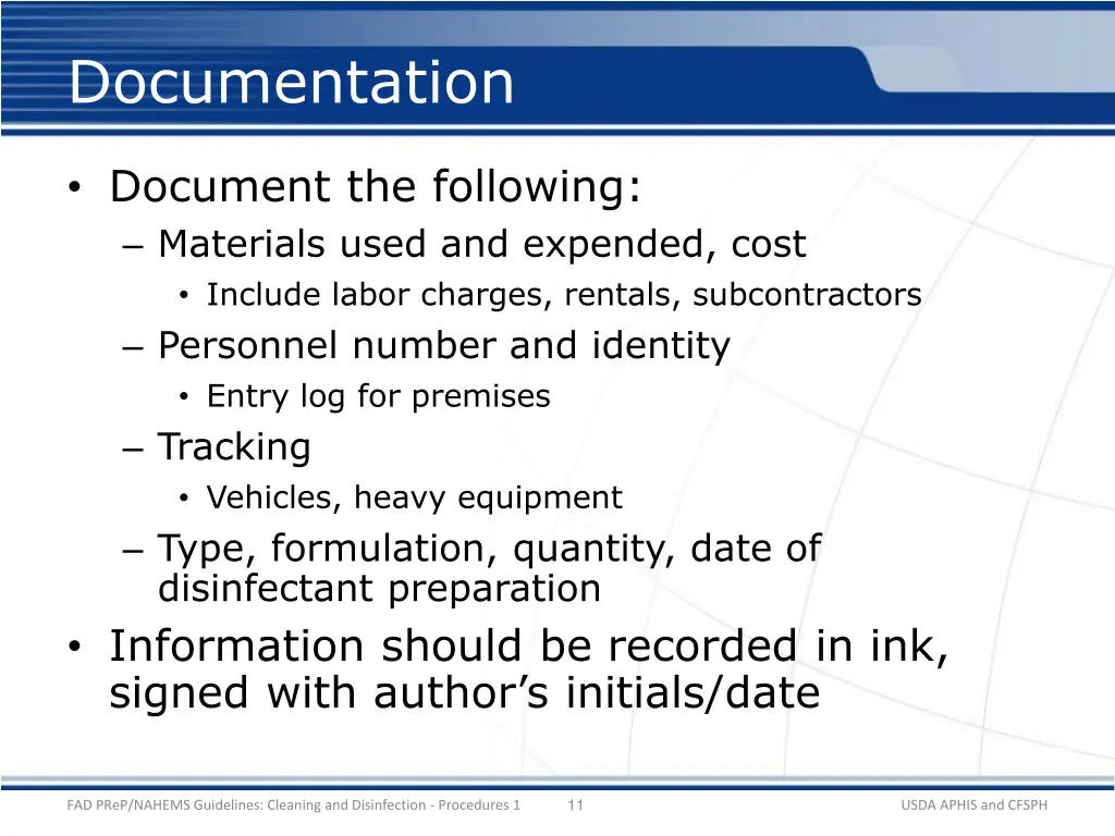 documentation