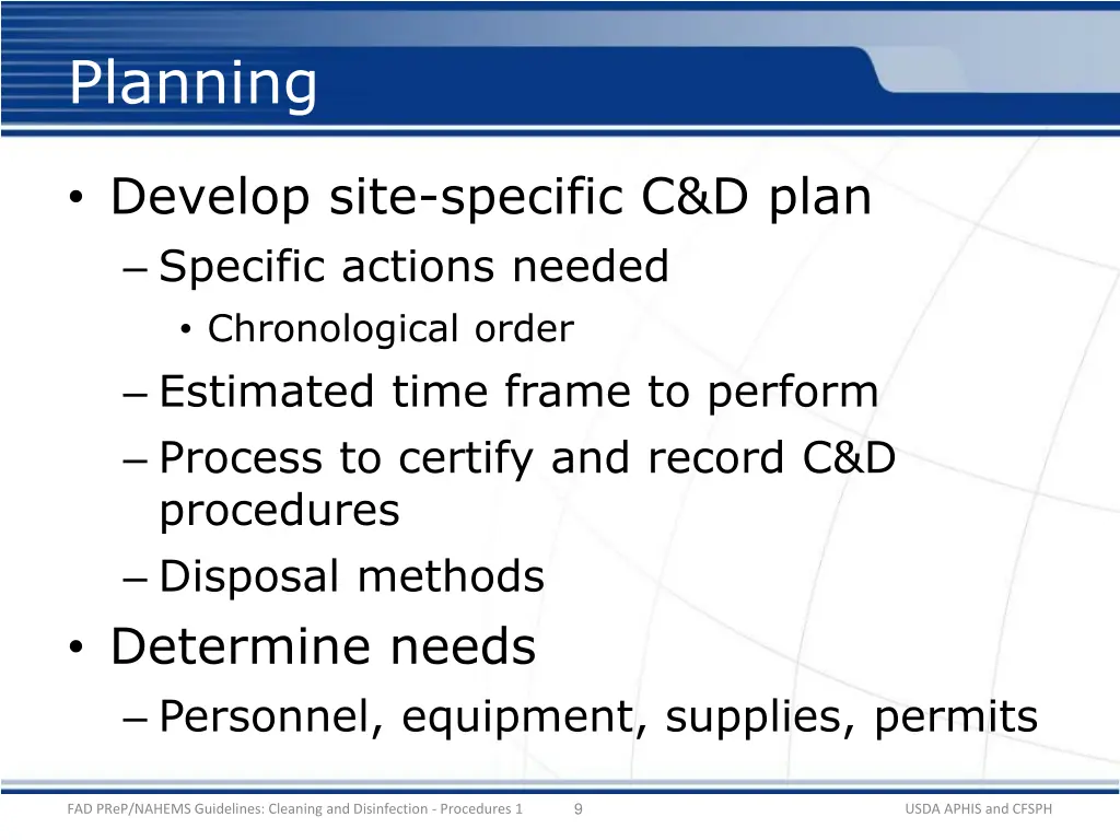 planning