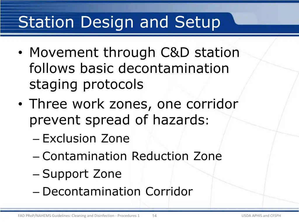 station design and setup