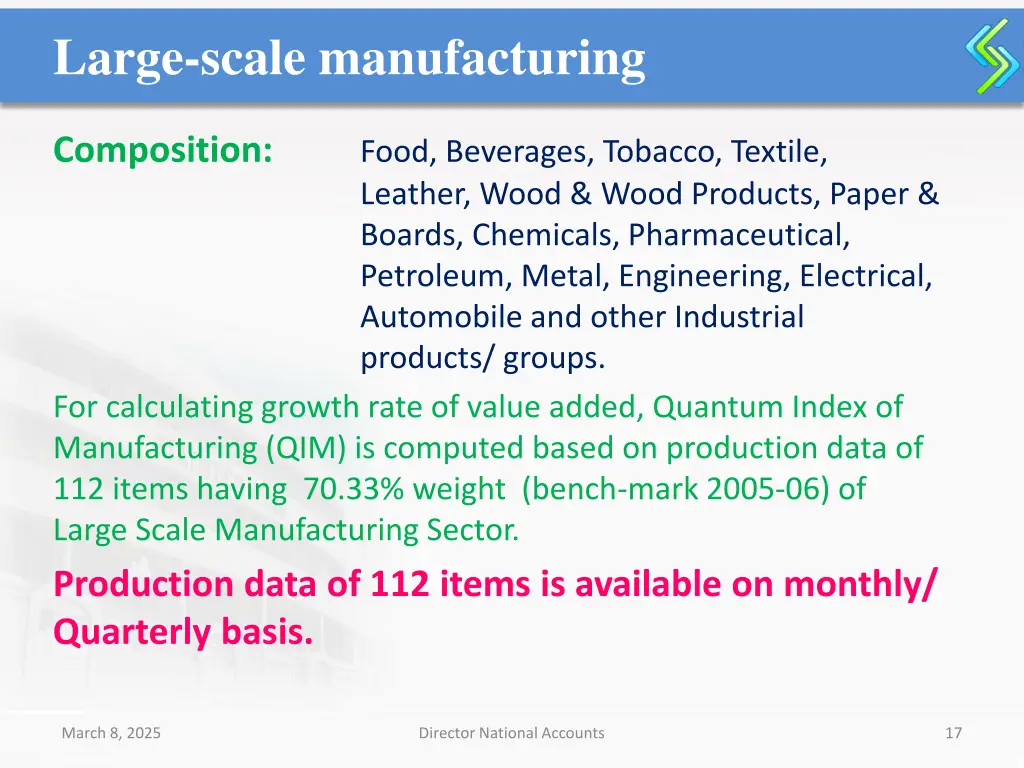 large scale manufacturing