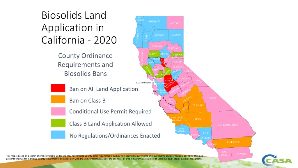 biosolids land application in california 2020
