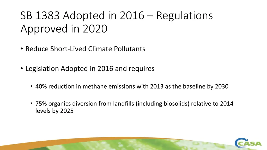 sb 1383 adopted in 2016 regulations approved