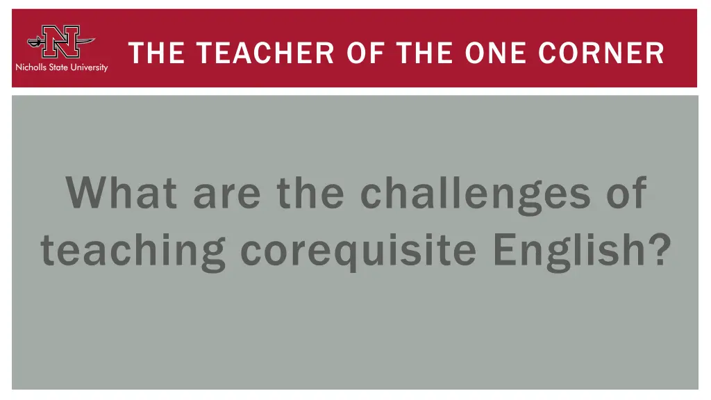 the teacher of the one corner 4