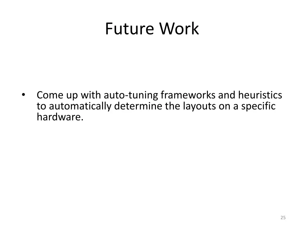 future work