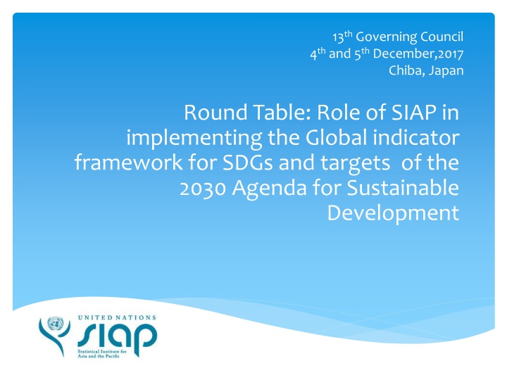 13 th governing council 4 th and 5 th december