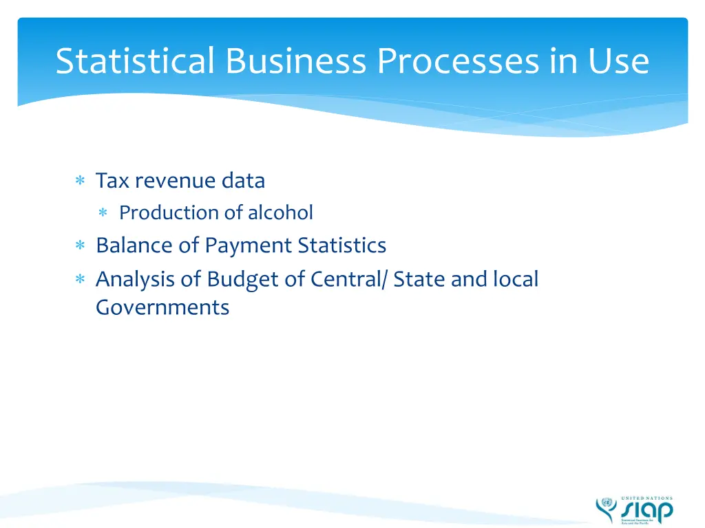 statistical business processes in use 2