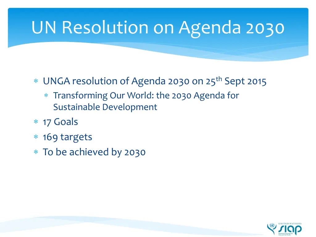 un resolution on agenda 2030