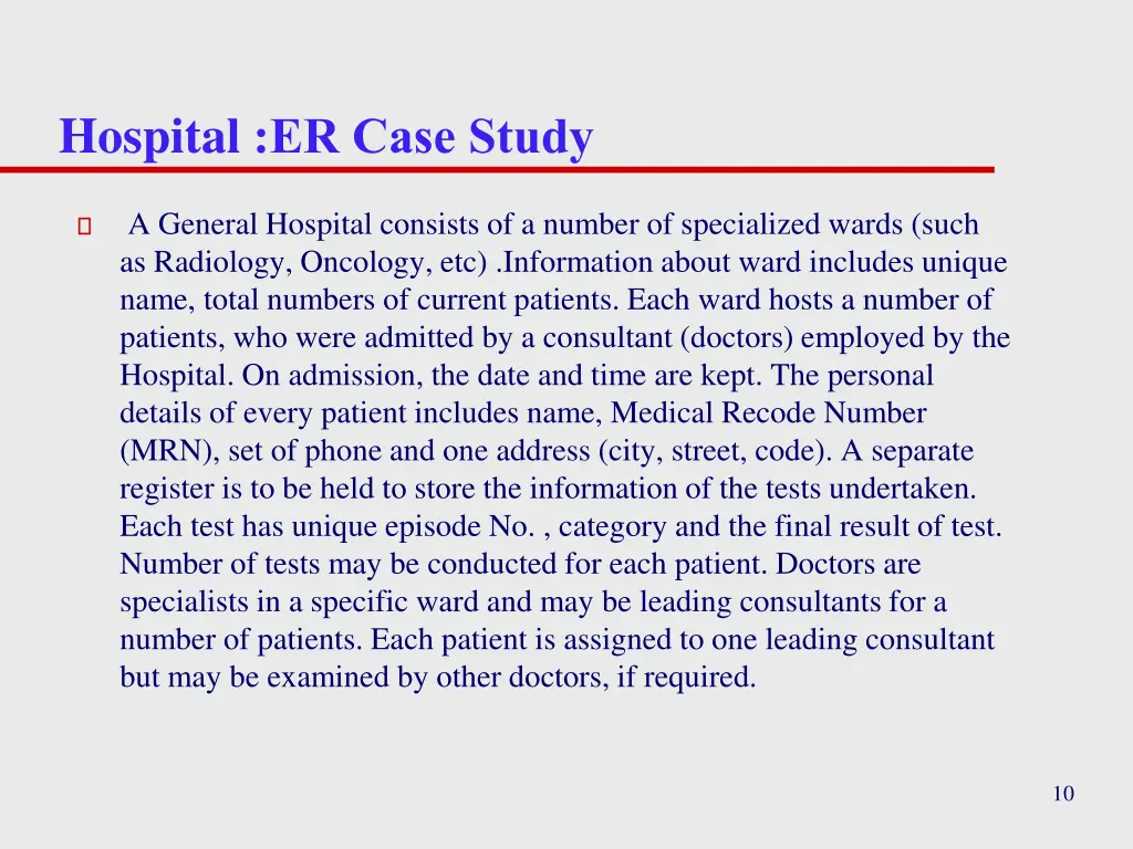 hospital er case study