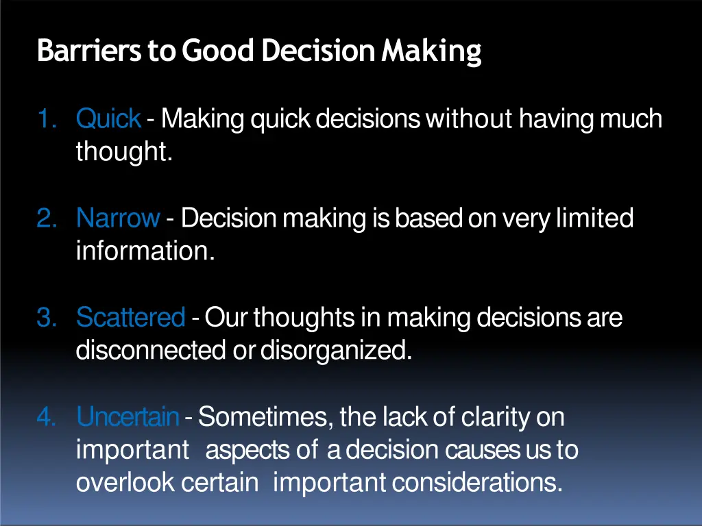 barrierstogooddecisionmaking