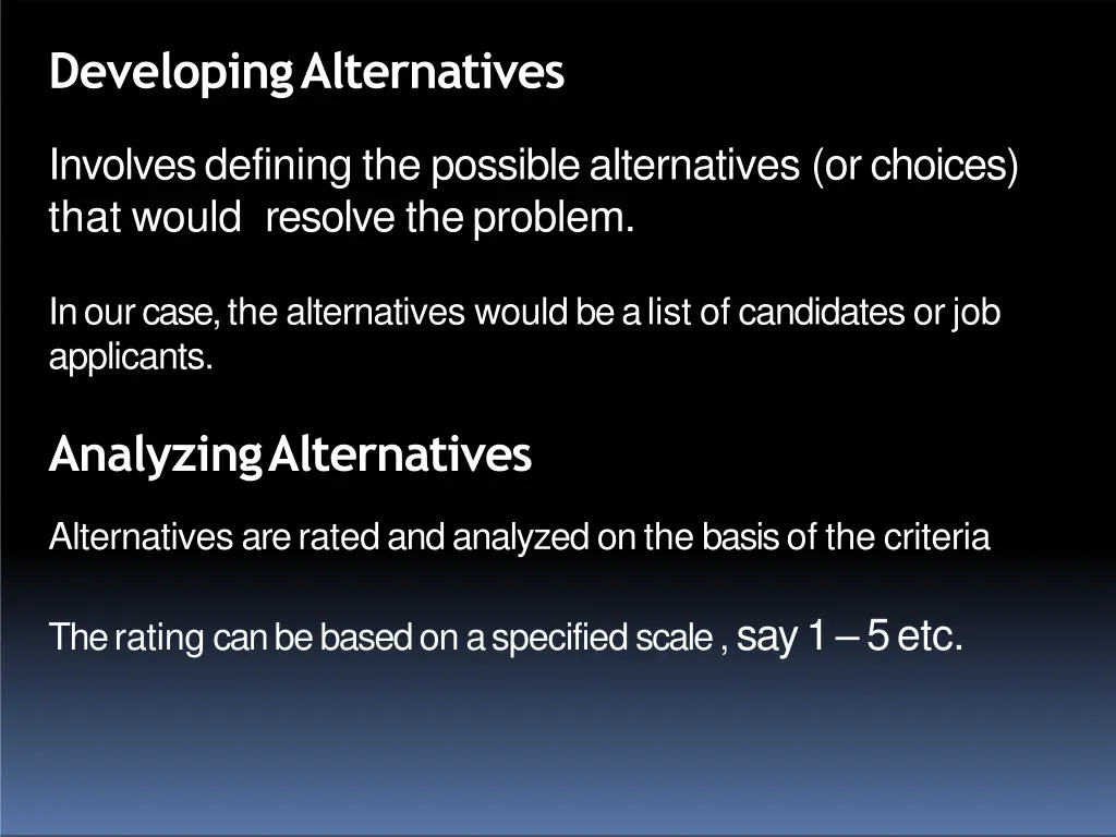 developingalternatives