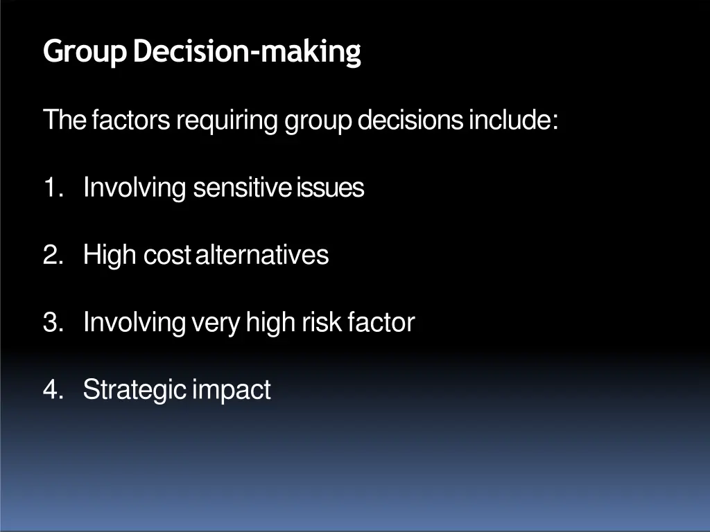 groupdecision making