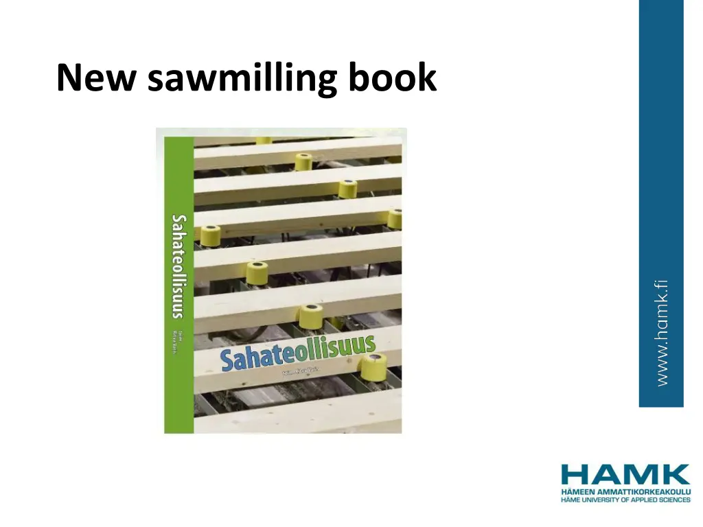 new sawmilling book