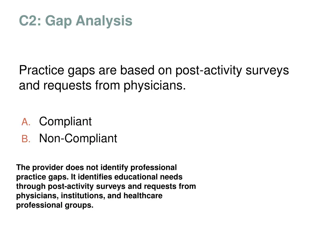 c2 gap analysis 2