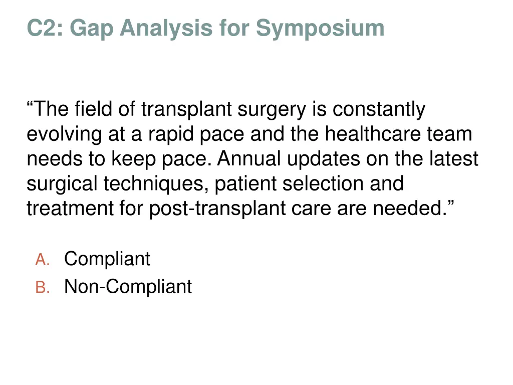 c2 gap analysis for symposium