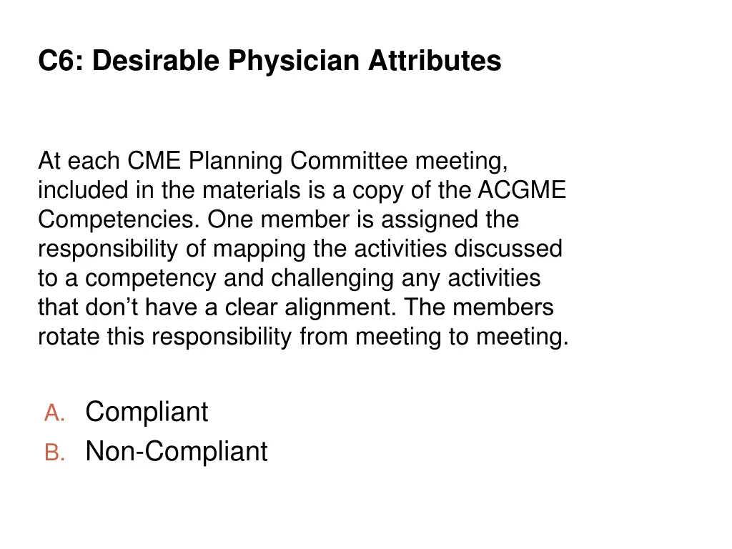 c6 desirable physician attributes