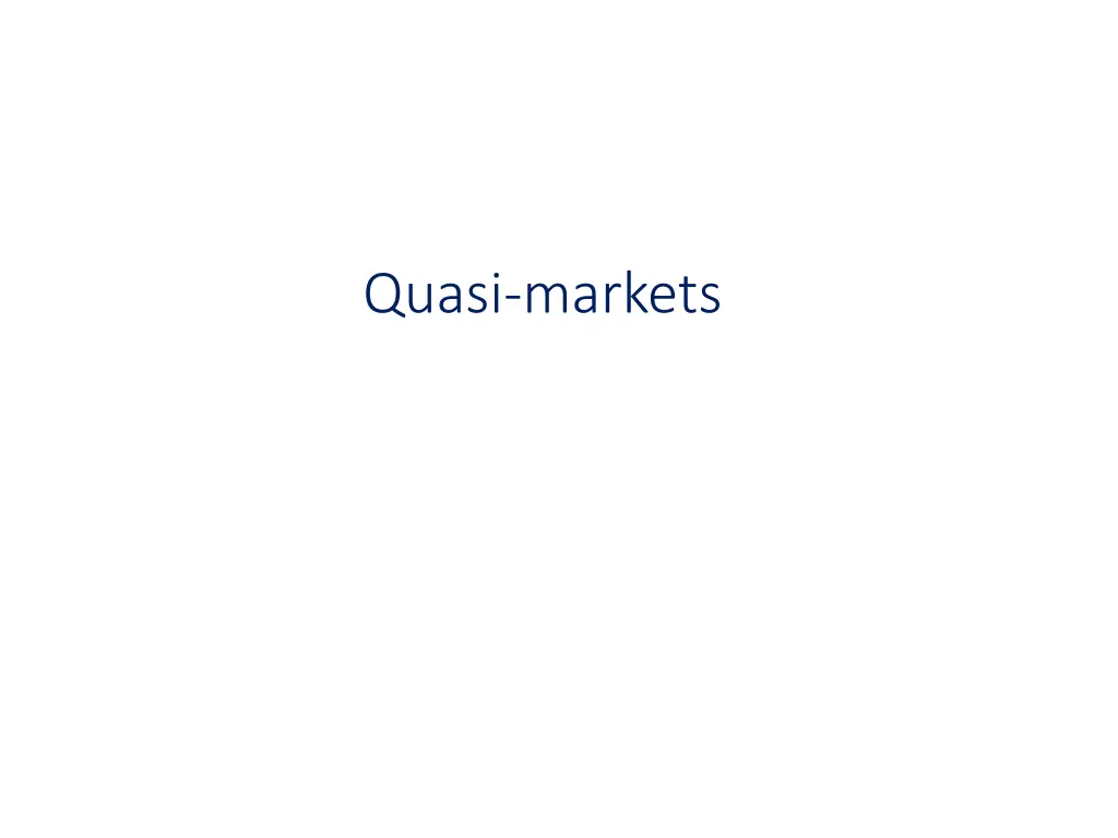 quasi markets