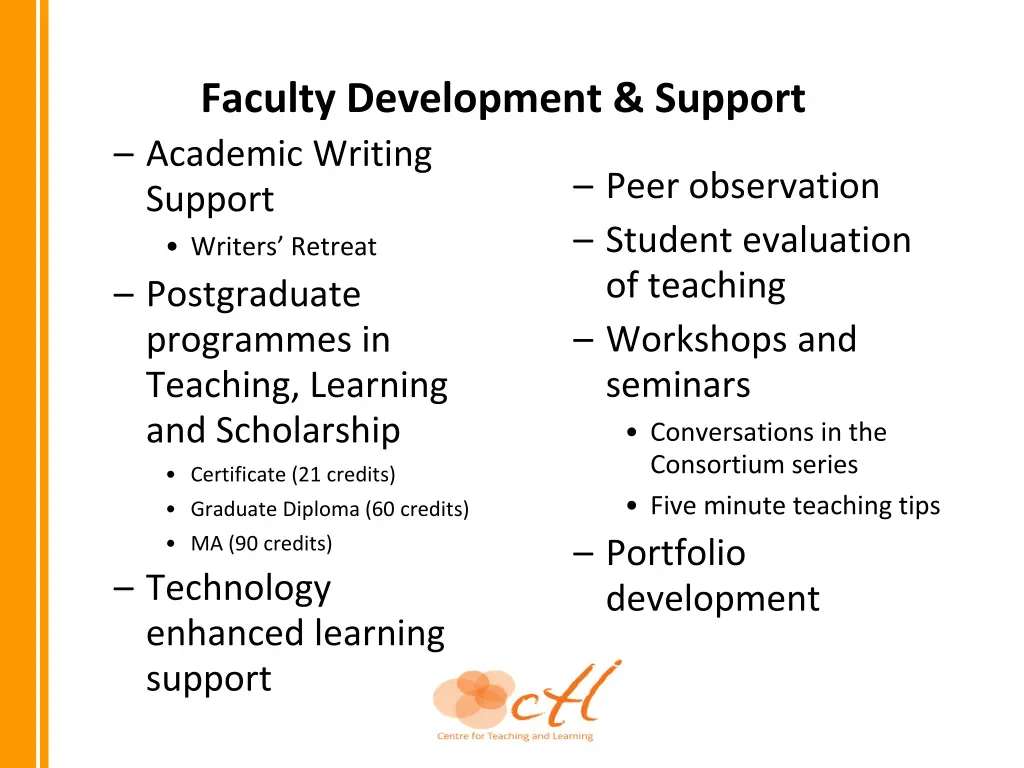 faculty development support academic writing