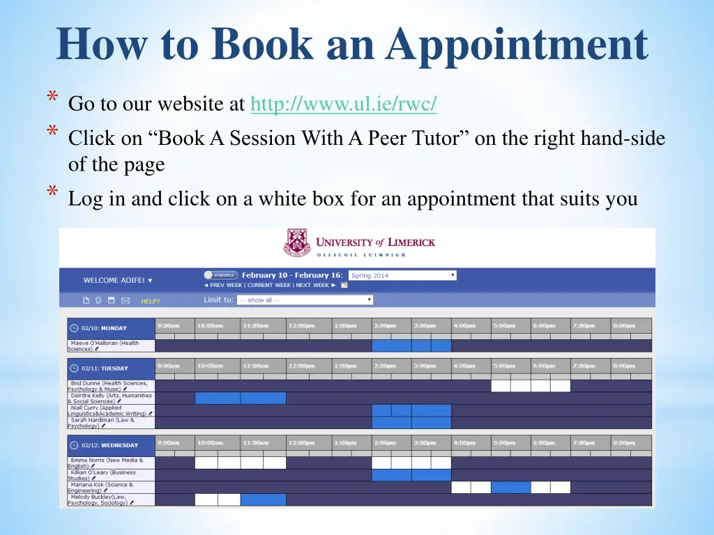 how to book an appointment