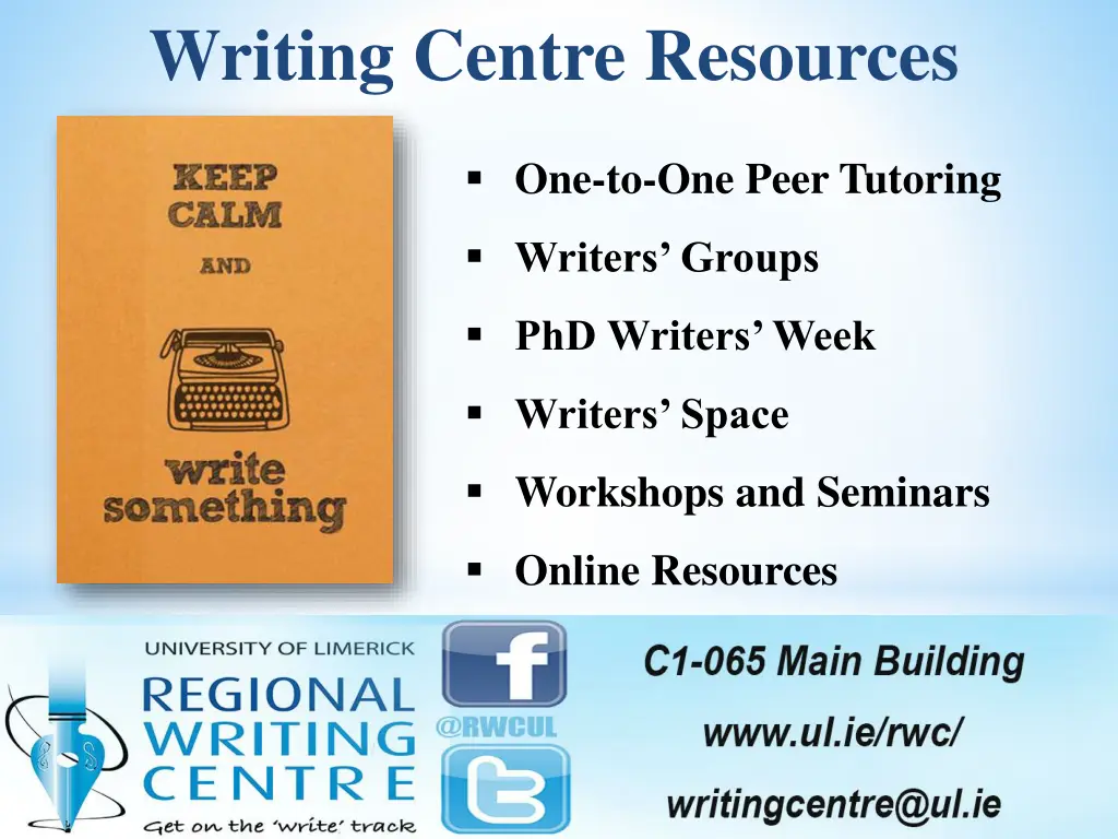 writing centre resources