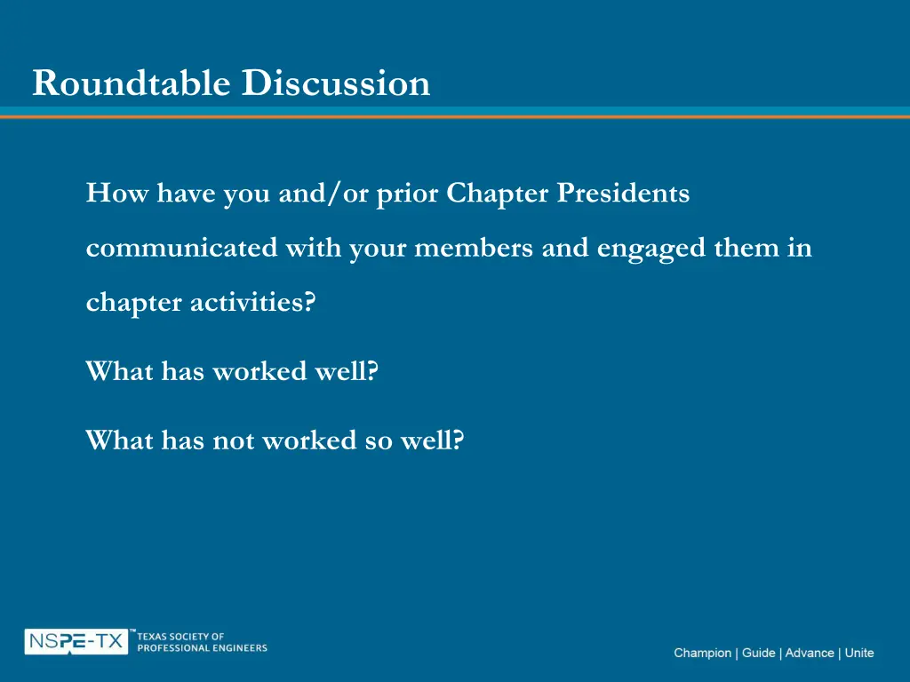 roundtable discussion