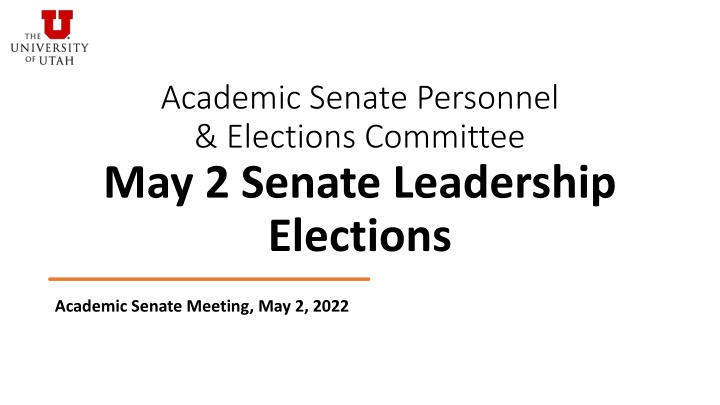 academic senate personnel elections committee