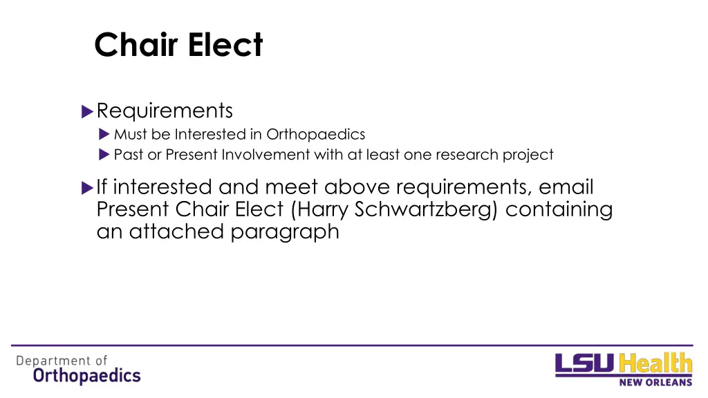 chair elect 1