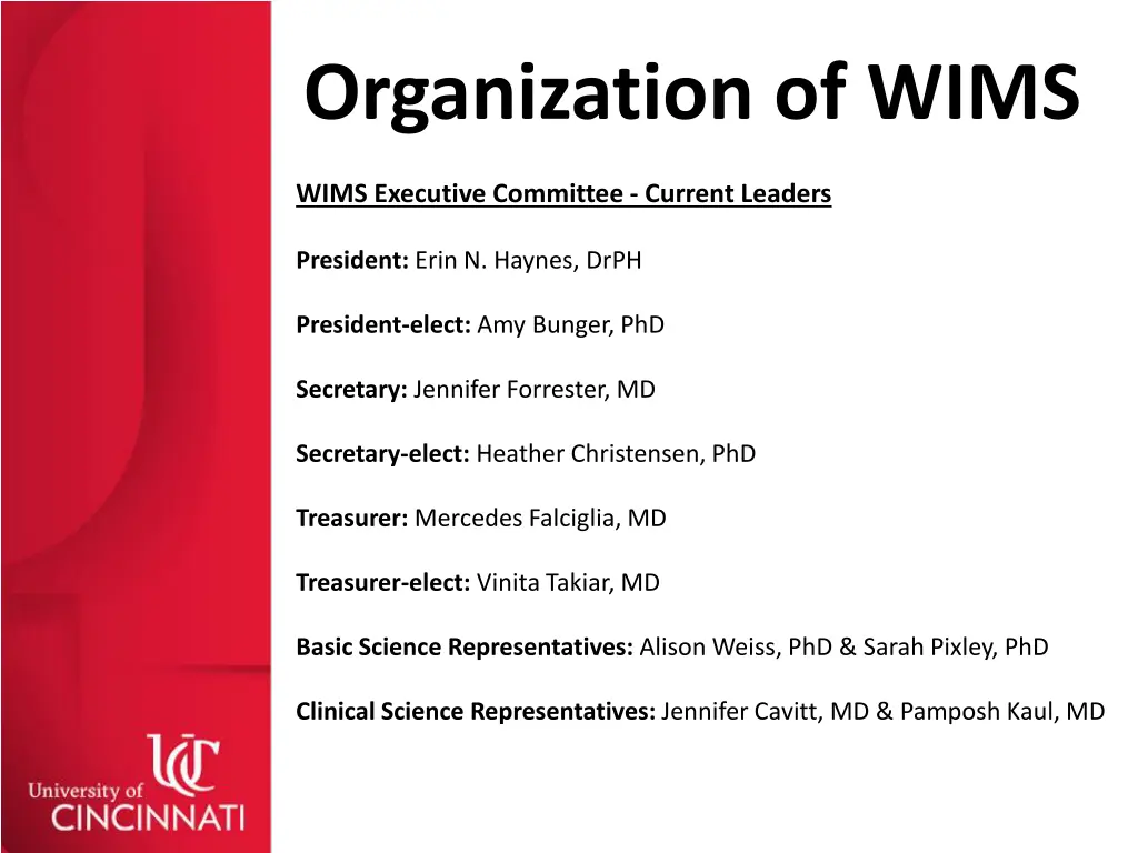 organization of wims