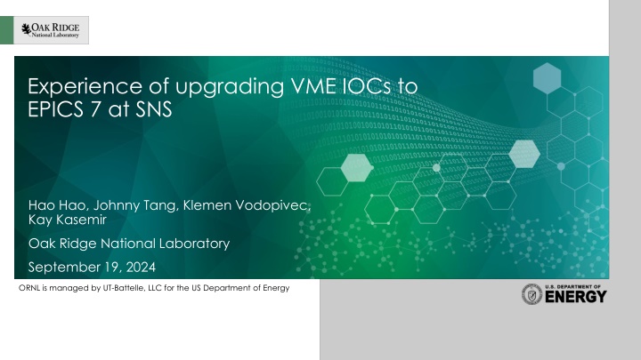 experience of upgrading vme iocs to epics 7 at sns